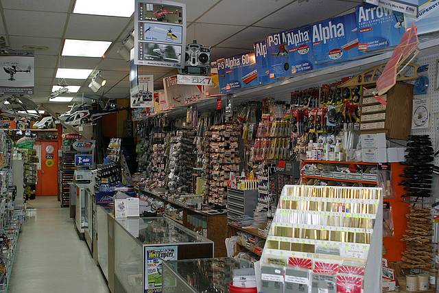 hayes hobbies, greg grimlick, photo 2, inside the shop, mom & pop hobby shops, martha and gentry hayes