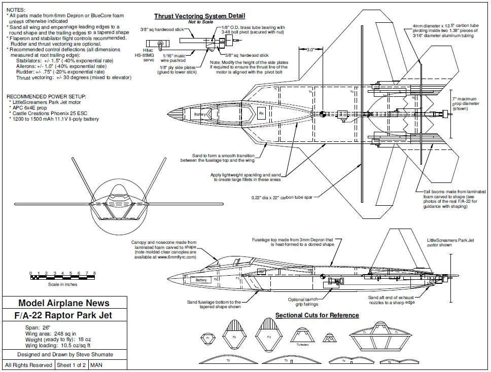 F/A-22 Raptor you can build! - Model Airplane News