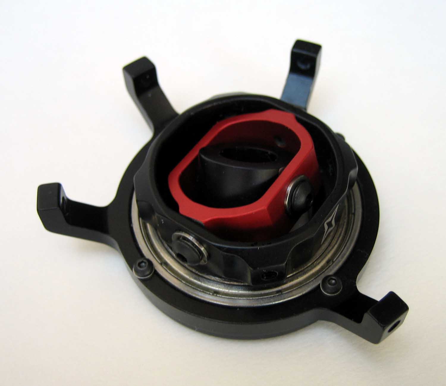 Red Black RC Swashplate from HeliFlightCenter
