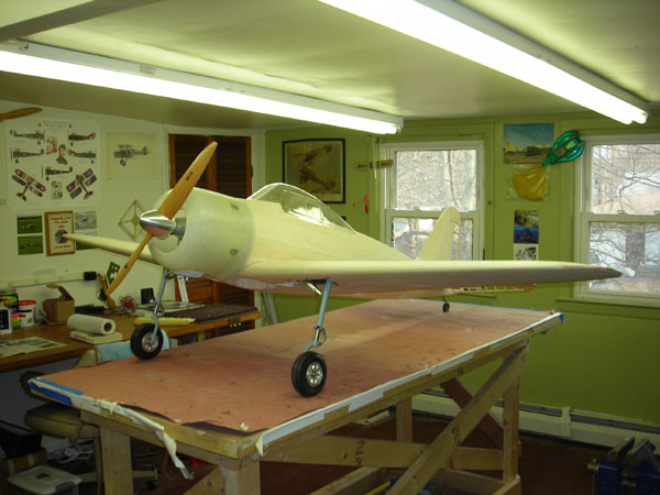 Model Airplane News - RC Airplane News | fully sheeted model on the gear