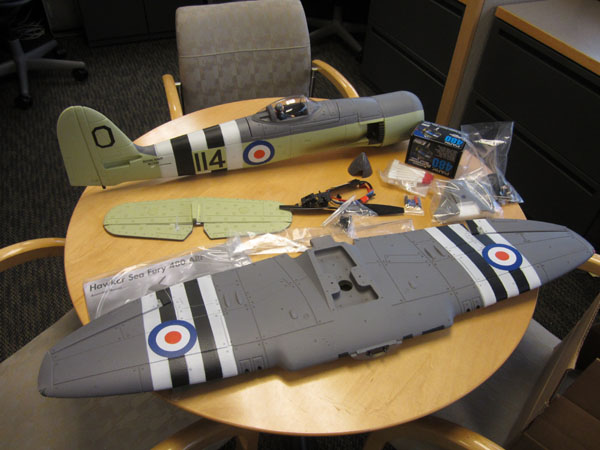 Model Airplane News - RC Airplane News | E-flite Hawker Sea Fury 480 — update with video