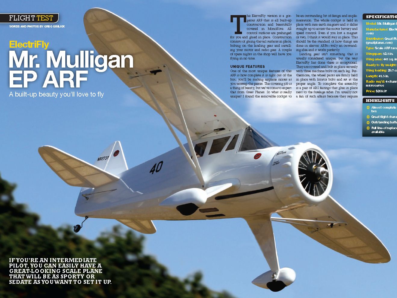 mr mulligan rc plane