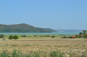 The landscape of Örvényes lakeside