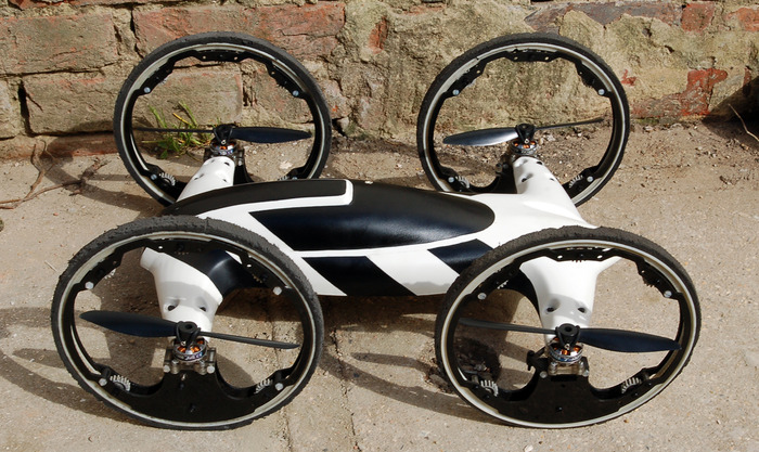 Video Of The Week: “B” QuadCopter/Car Hybrid
