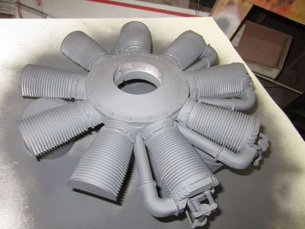 Scale Weathering and Painting -- Making a WW1 Rotary Engine Look Old