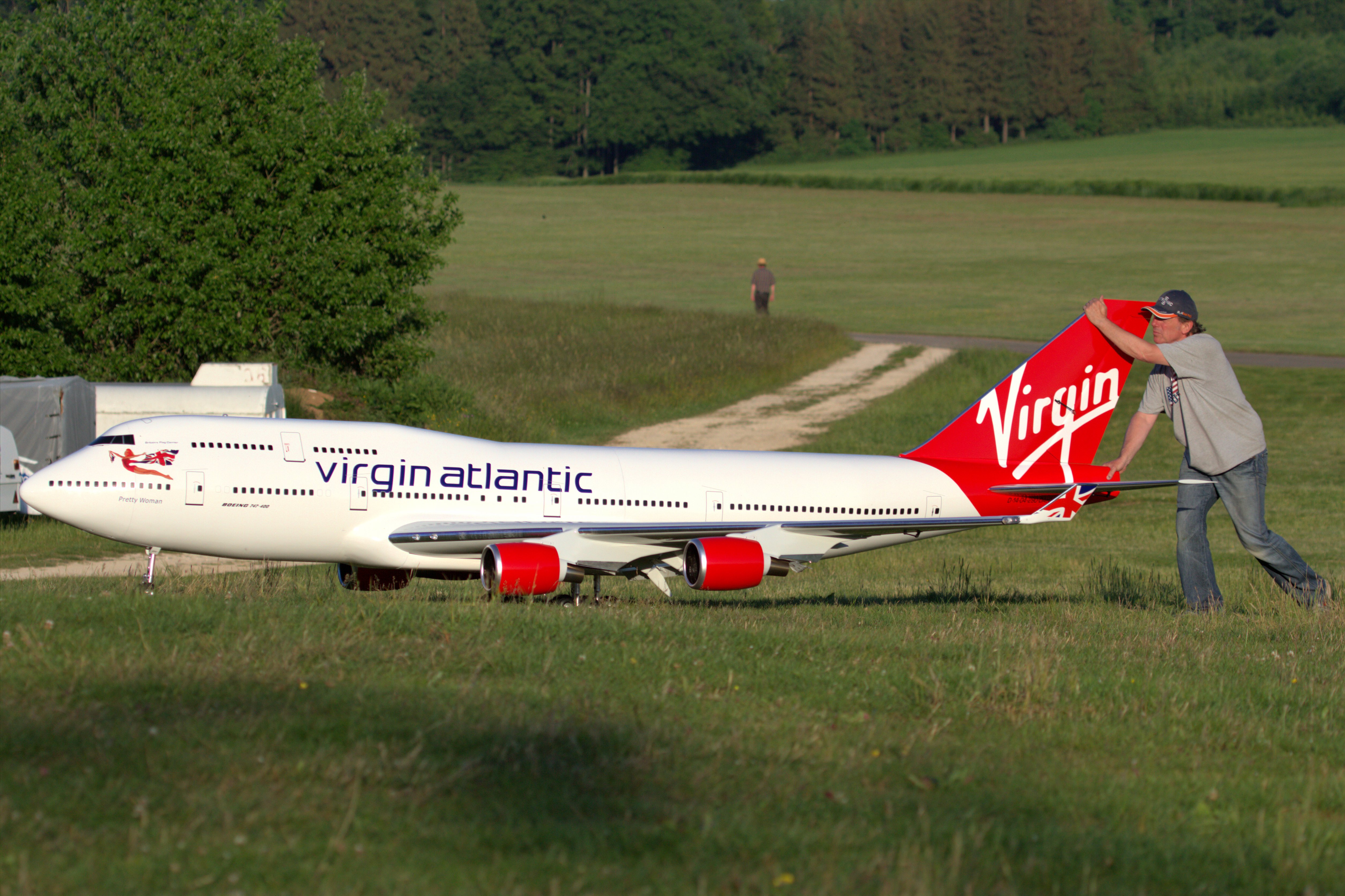 An RC Jumbo Jet’s First Flight