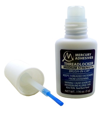 Mercury Adhesives Brush-in-Cap Threadlocker