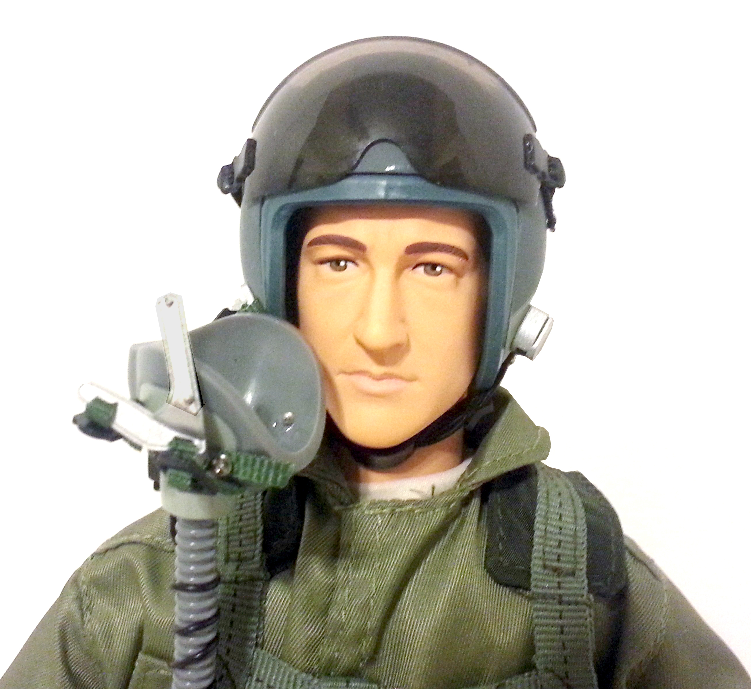 Navy Fighter Pilot Figure 1/6 ~ 1/5 Scale 12" Tall US Air Force 