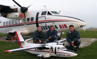 RC Giant Czech Twin Takes Flight