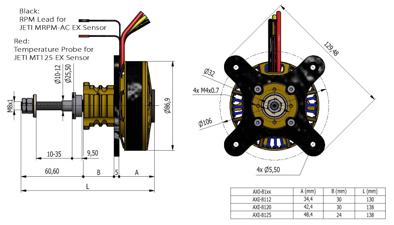 Model Airplane News - RC Airplane News | AXi 8112/8120 Outrunner Brushless Motors With Telemetry