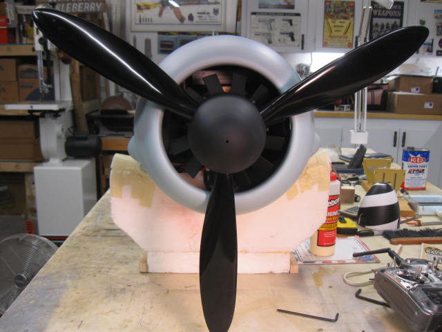 Model Airplane News - RC Airplane News | Fitting a Scale RC Fan/Spinner Combo to a 3-Blade Prop