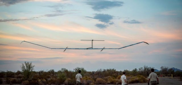 Undated Airbus handout photo of the Zephyr S, a solar-powered drone to be used by the British military, as its developer Airbus said it has set a new flight record.