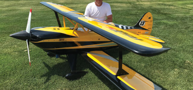 This amazing 40% scale aerobatic biplane is scratch-built