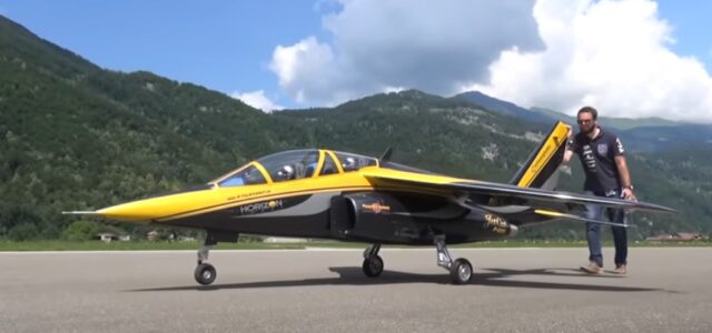 Giant-Scale Alpha Jet in the Swiss Alps!