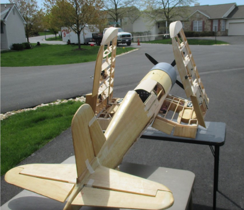 Model Airplane News - RC Airplane News | Corsair Folding Wing Mechanism