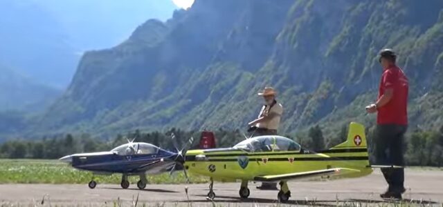 Swiss Turboprops in the Swiss Alps!