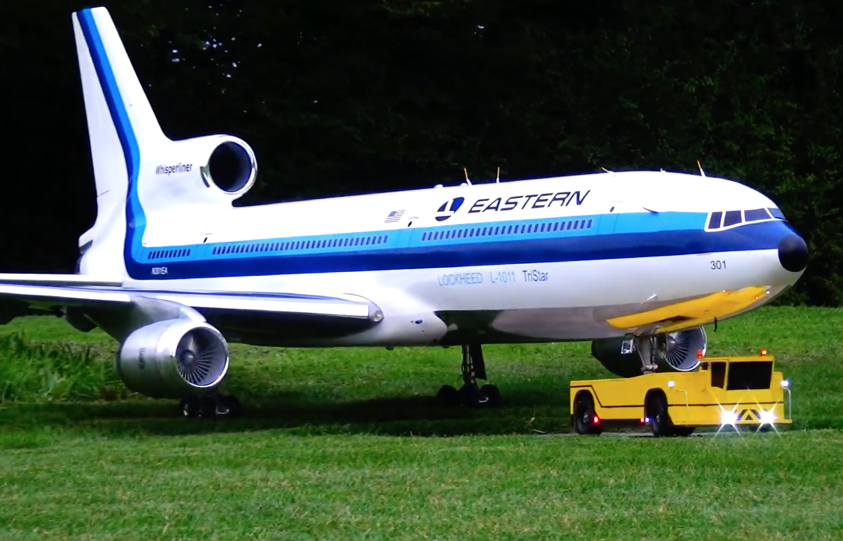 Model Airplane News - RC Airplane News | RC Eastern Airliner Gets a Tow