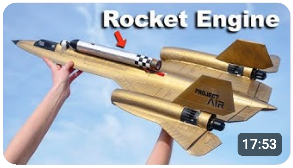 Model Airplane News - RC Airplane News | Rocket Boosted SR-71!